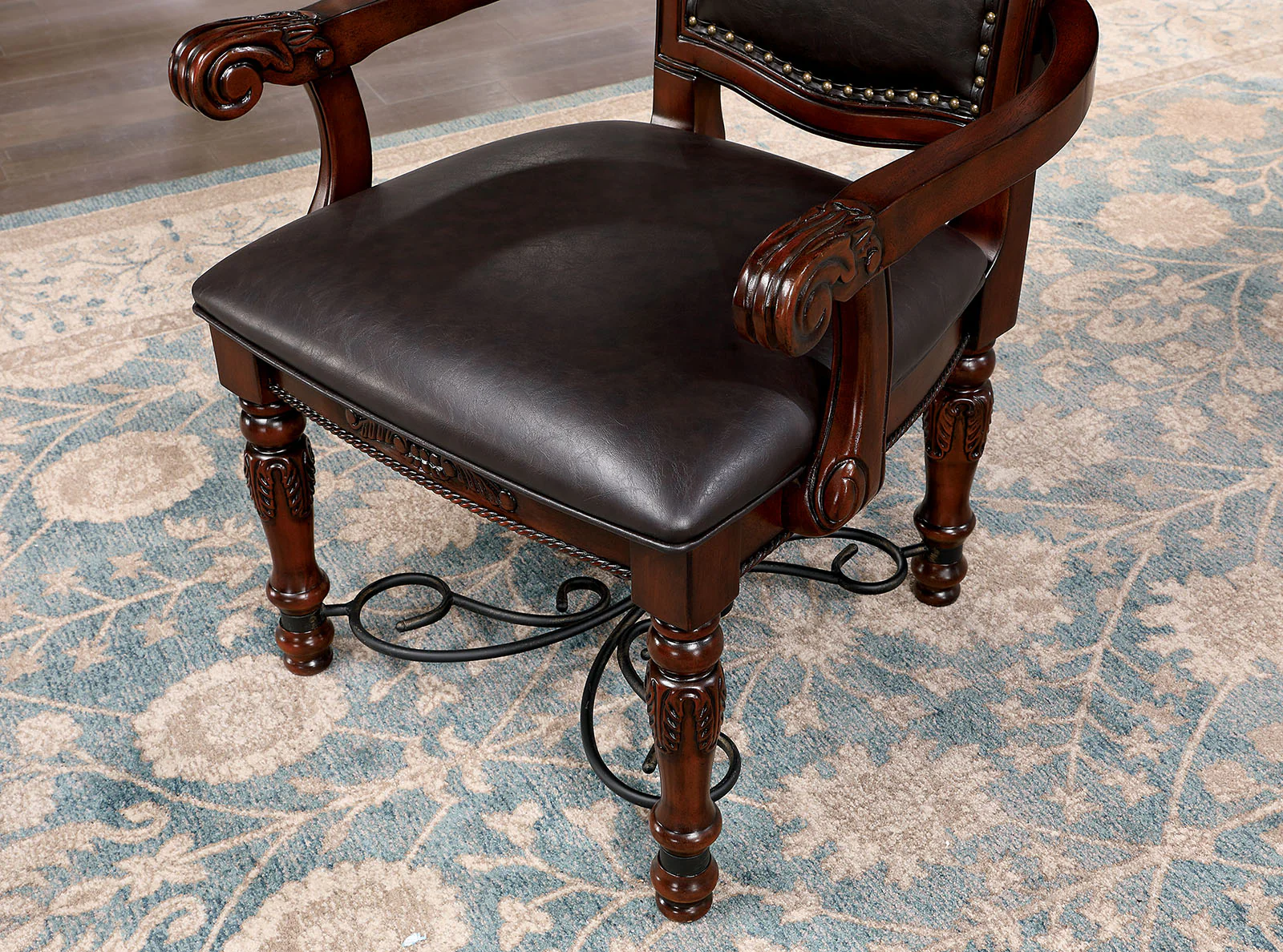 Picardy Brown Cherry/Black 7 Pc. Dining Room Set - Image 4