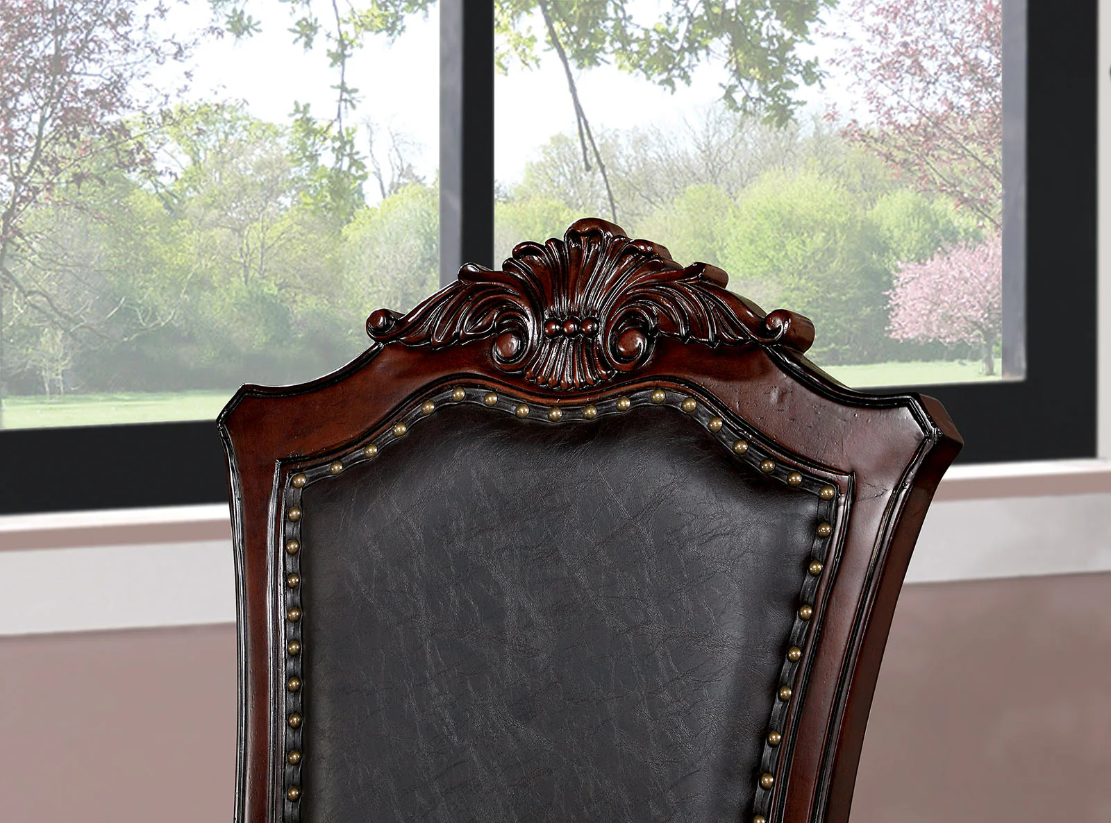 Picardy Brown Cherry/Black 7 Pc. Dining Room Set - Image 6