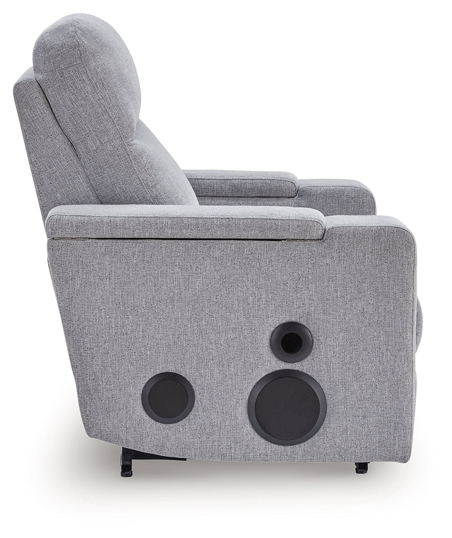 Pineland Pewter Glider PWR REC w/Audio System - Image 6