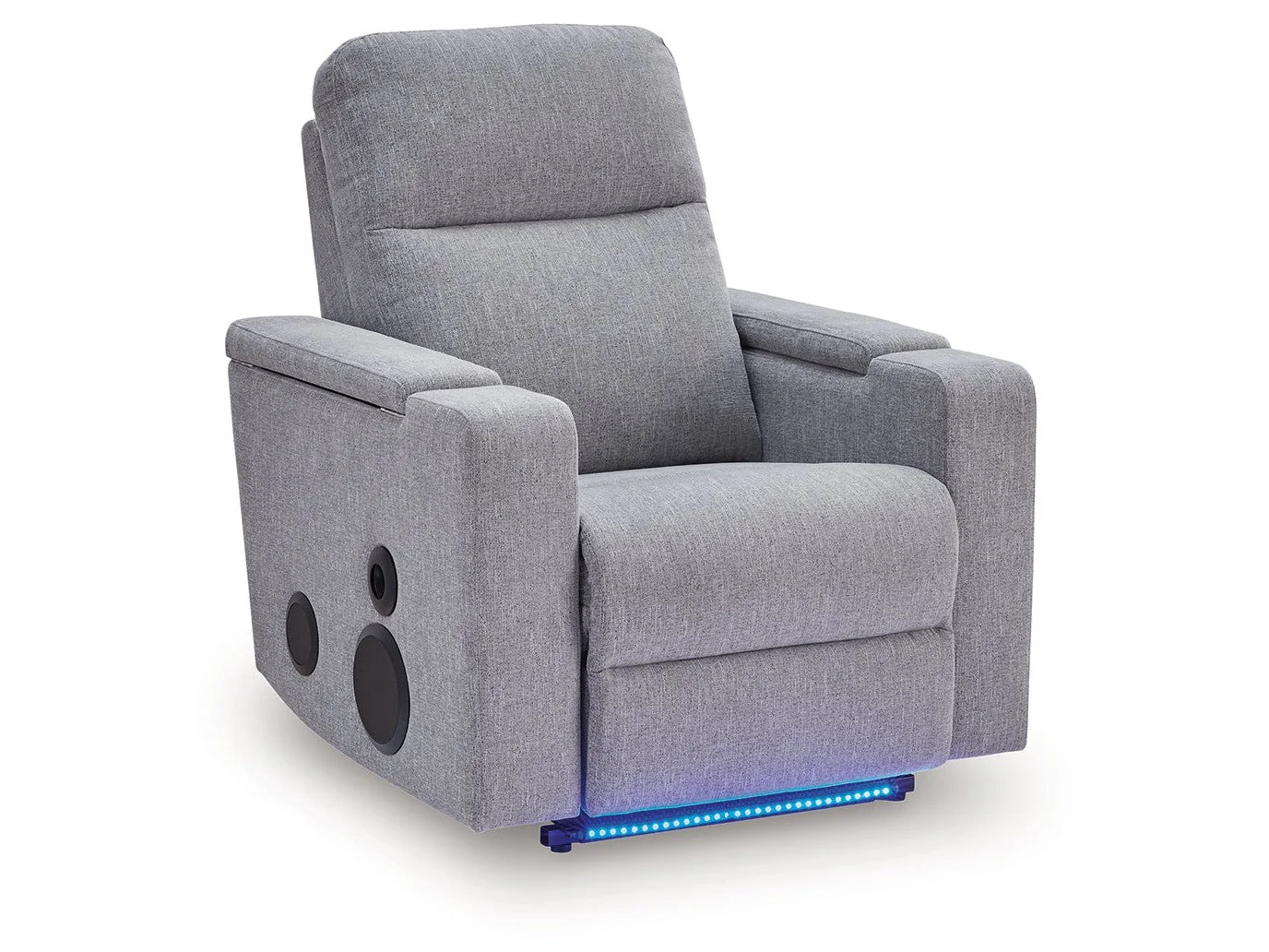 Pineland Pewter Glider PWR REC w/Audio System (Online Special Price)