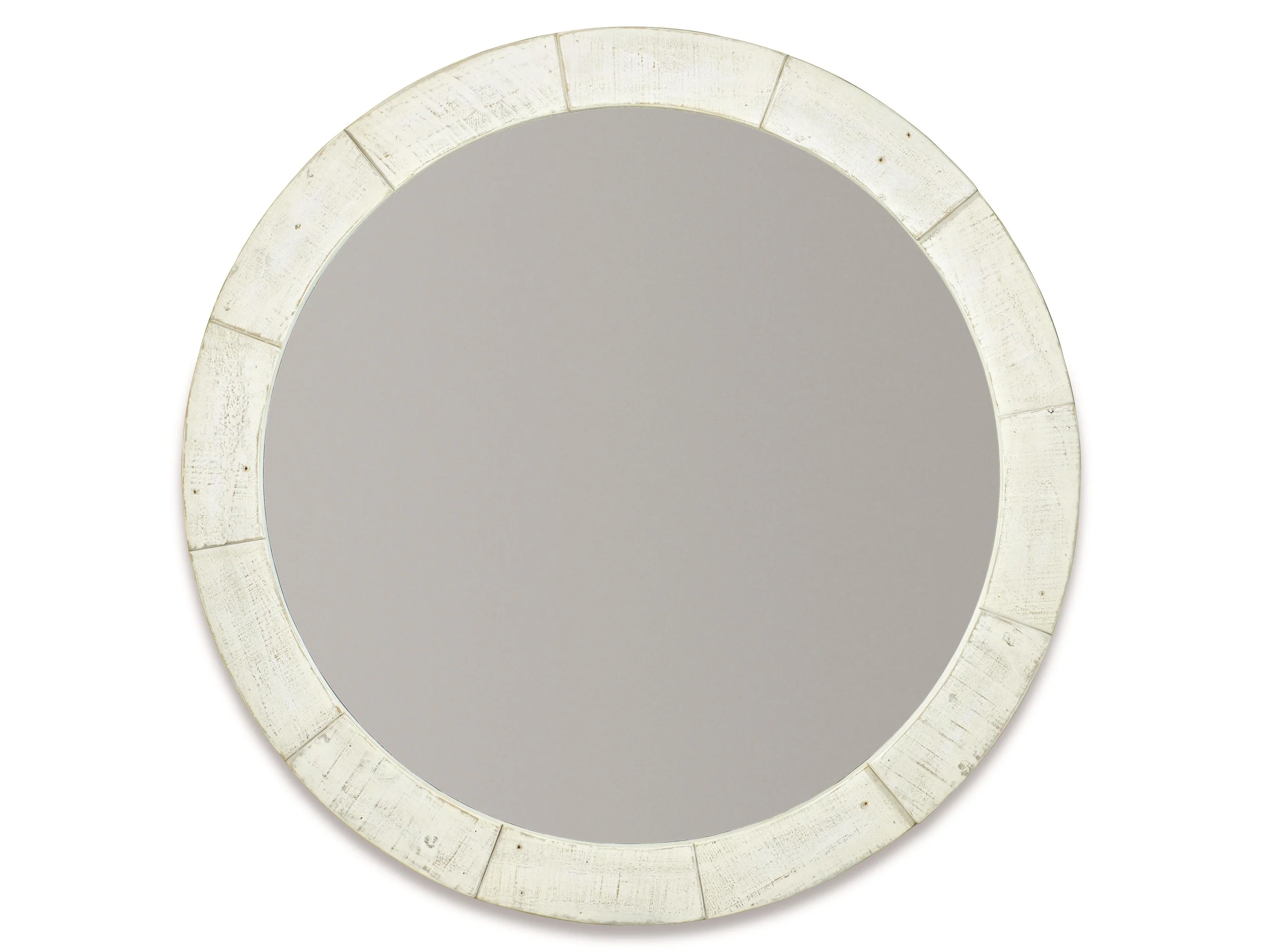 Piper Brushed White Mirror