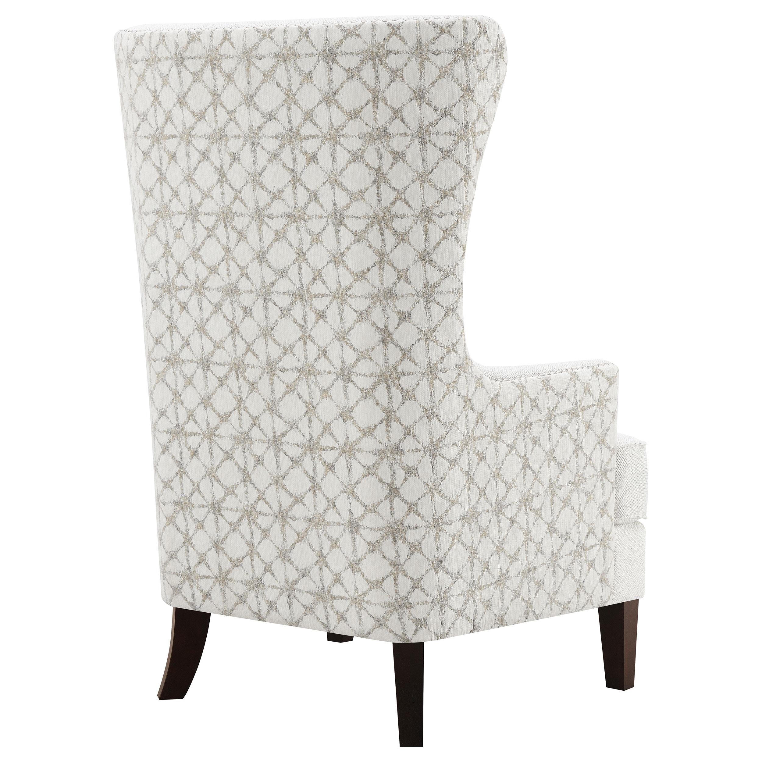 Pippin Latte Upholstered High Wingback Accent Chair - Image 8