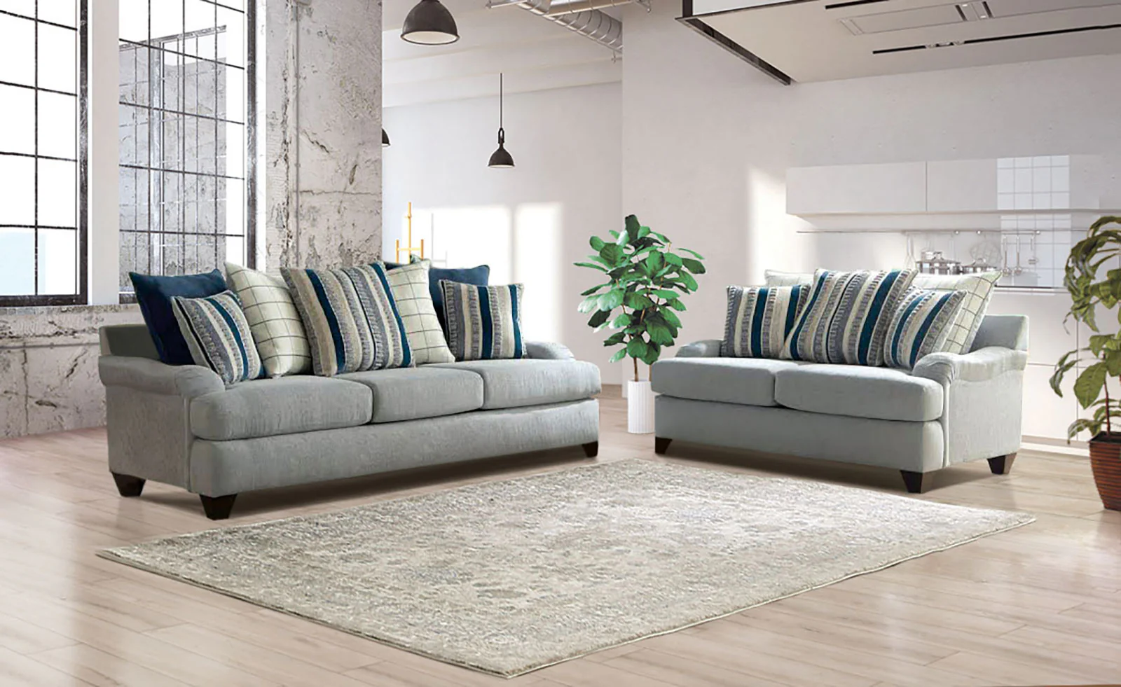 Plaistow Gray Sofa - Image 2