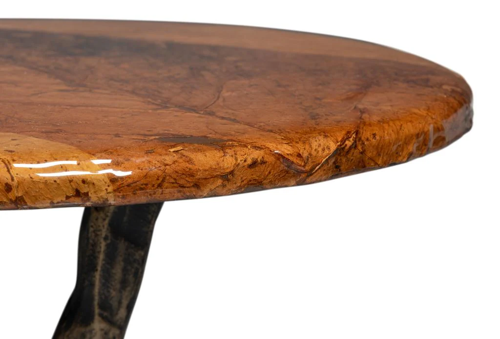 Planter's Brown/Brass Side Table - Image 8