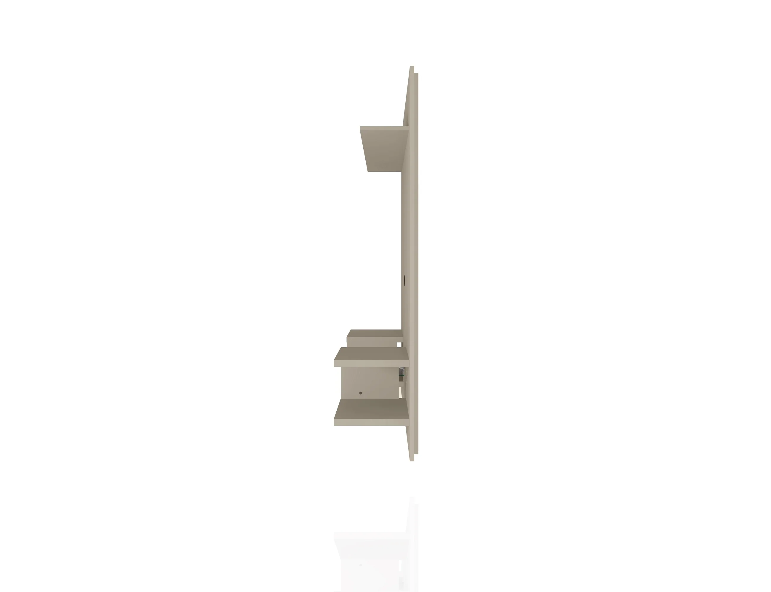 Plaza 64.25 Floating Entertainment Center in Off White - Image 6