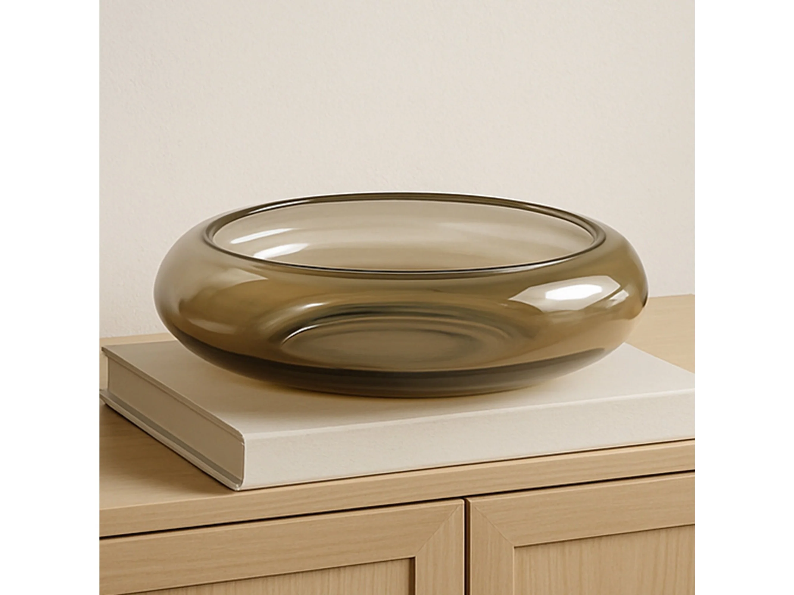Polene Smoky Brown Small Glass Bowl
