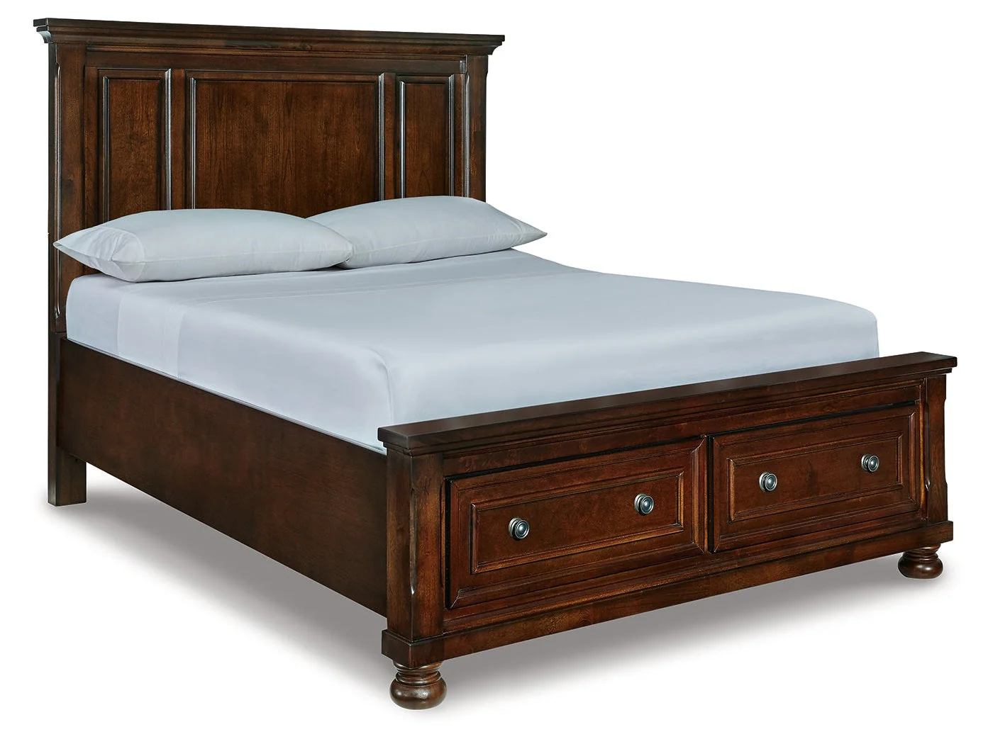 Porter Rustic Brown Queen Panel Storage Bed (Online Special Price)