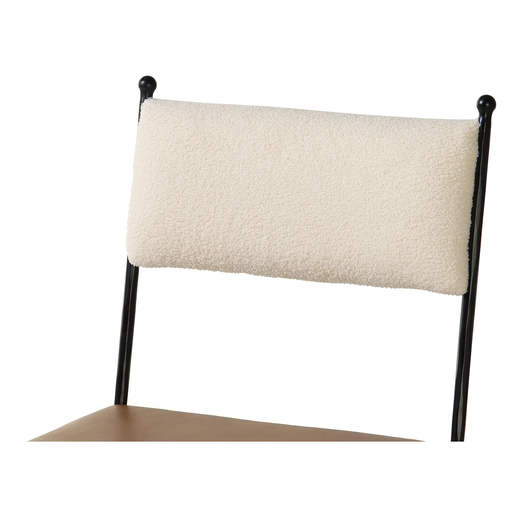 Posta Brown Leather Dining Chair - Image 6