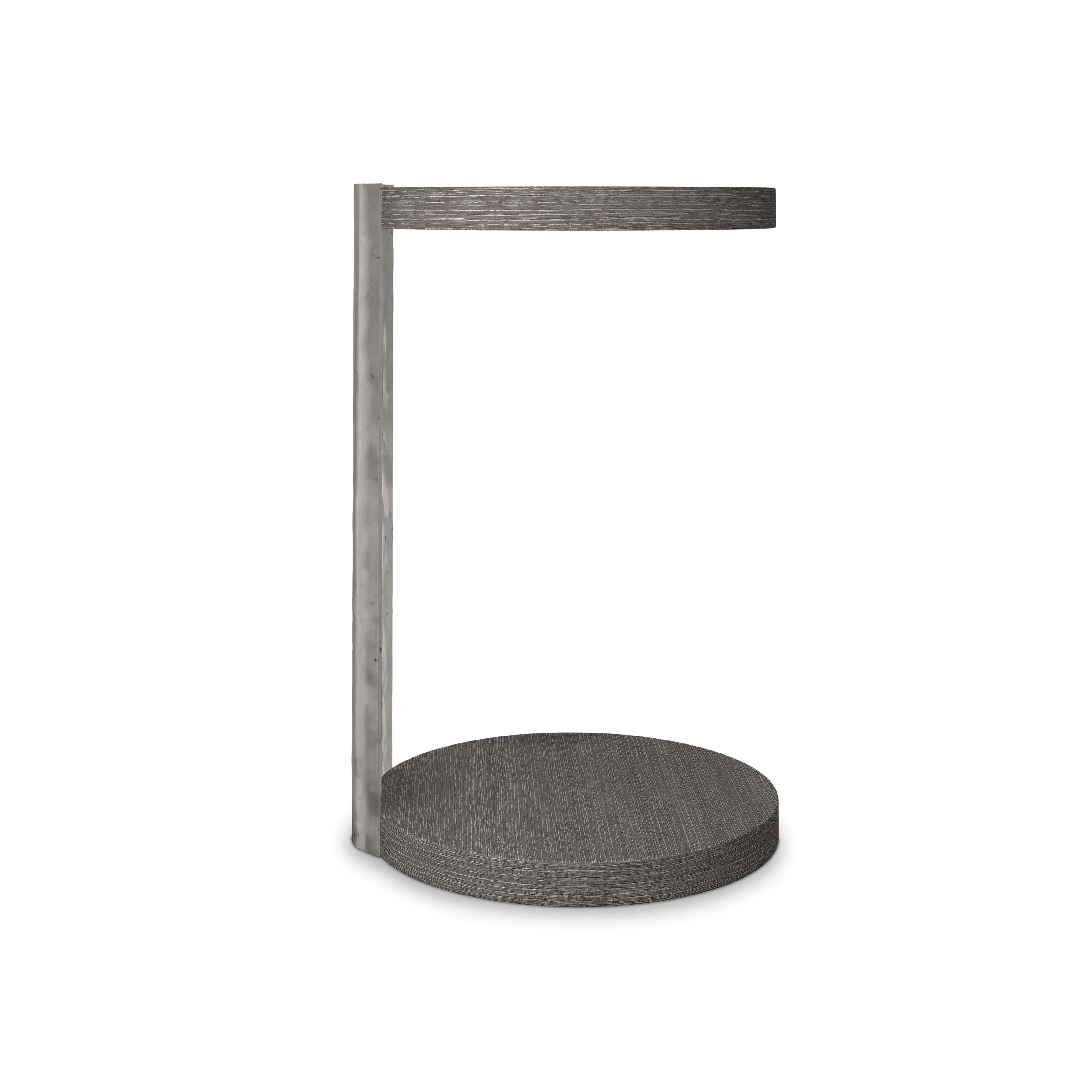 Prado Bright Graphite/Porcini Accent Table - Image 5