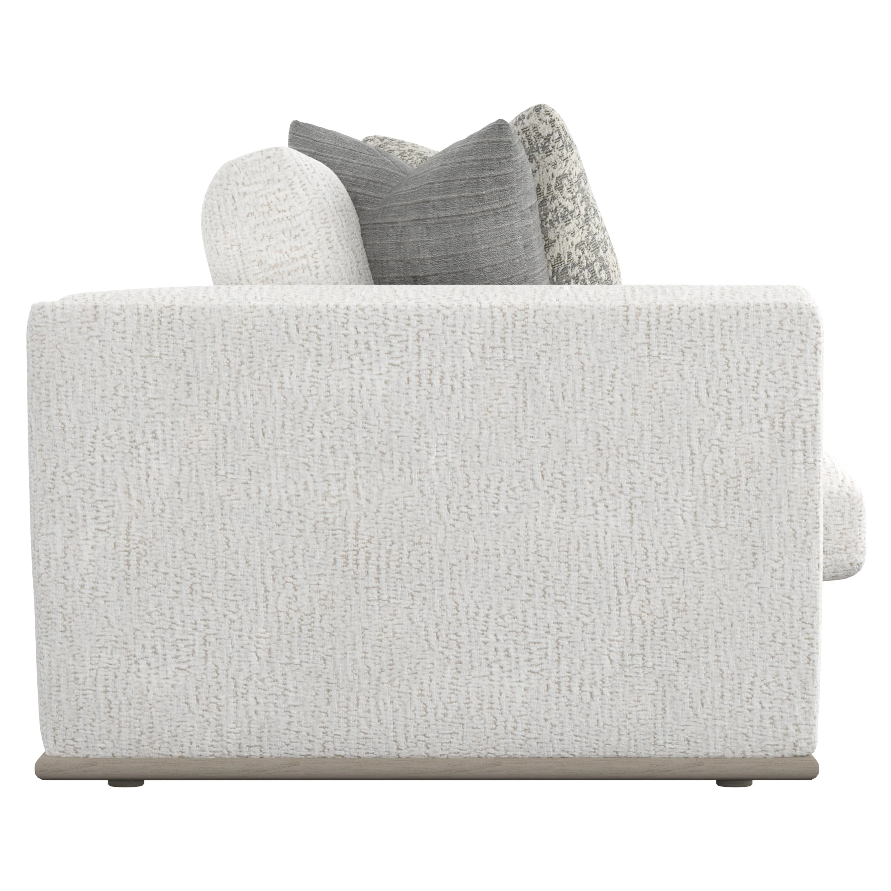 Prague White/Cream Fabric Sofa - Image 2