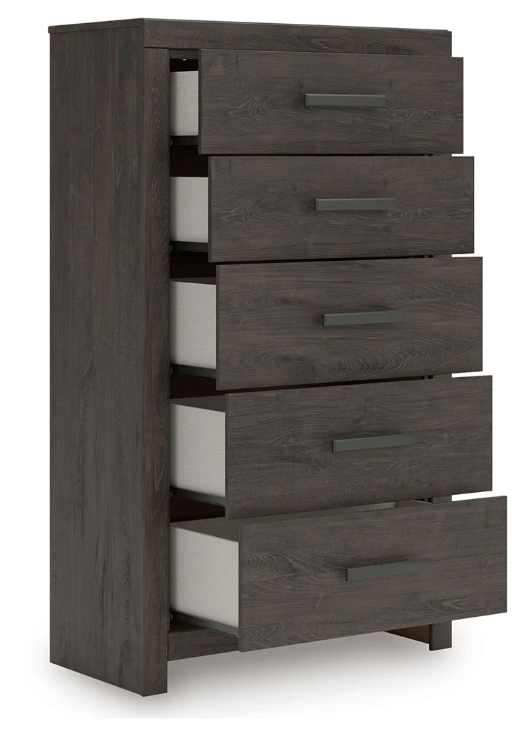 Prendonea Charcoal Chest of Drawers (Online Special Price) - Image 4
