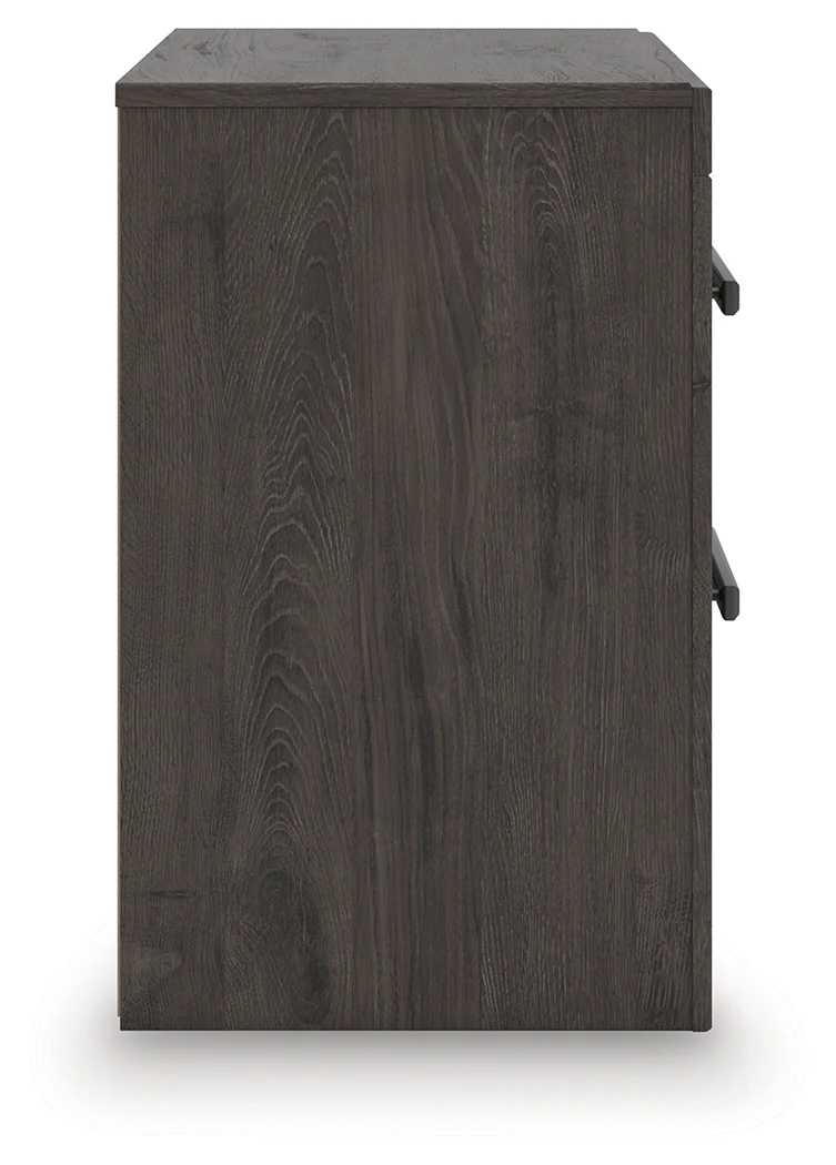 Prendonea Charcoal Queen Panel Bed, Dresser, Mirror and Nightstand - Image 17