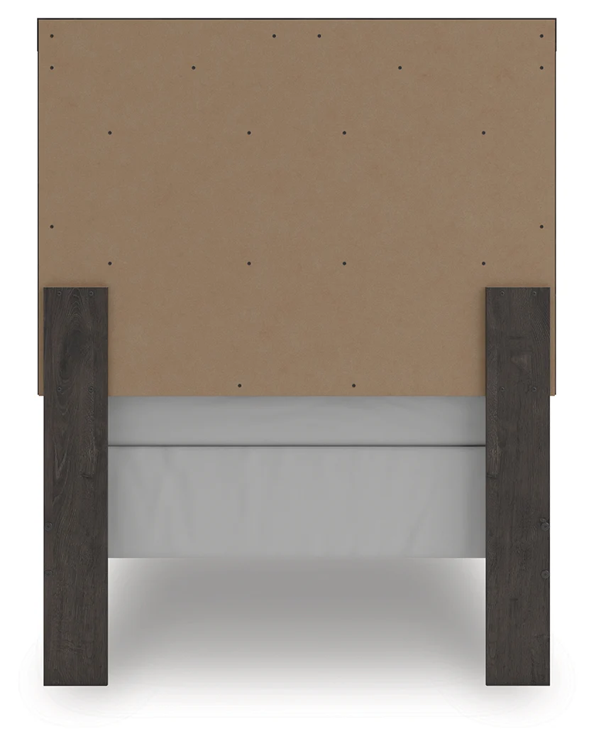 Prendonea Charcoal Twin Panel Bed, Dresser and Mirror - Image 12