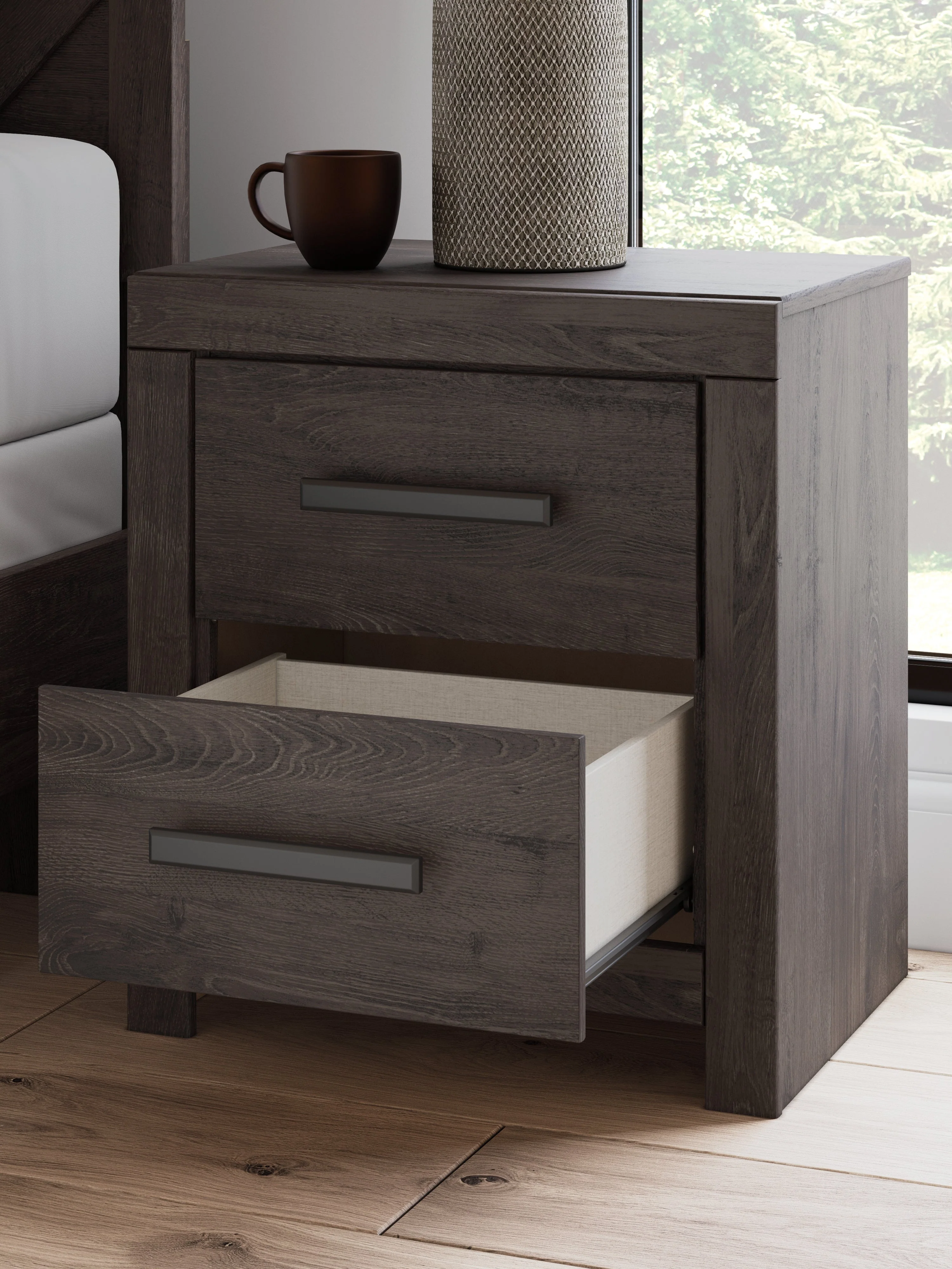 Prendonea Charcoal Queen Panel Bedroom Set with Dresser and Nightstand (Online Special Price) - Image 24