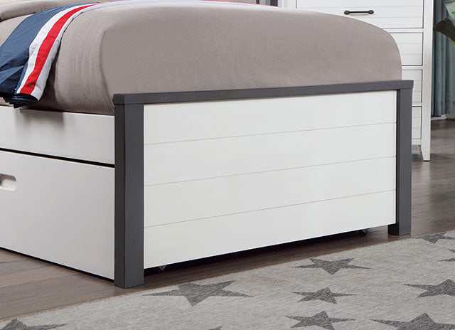 Priam White/Gray Full Bed - Image 3