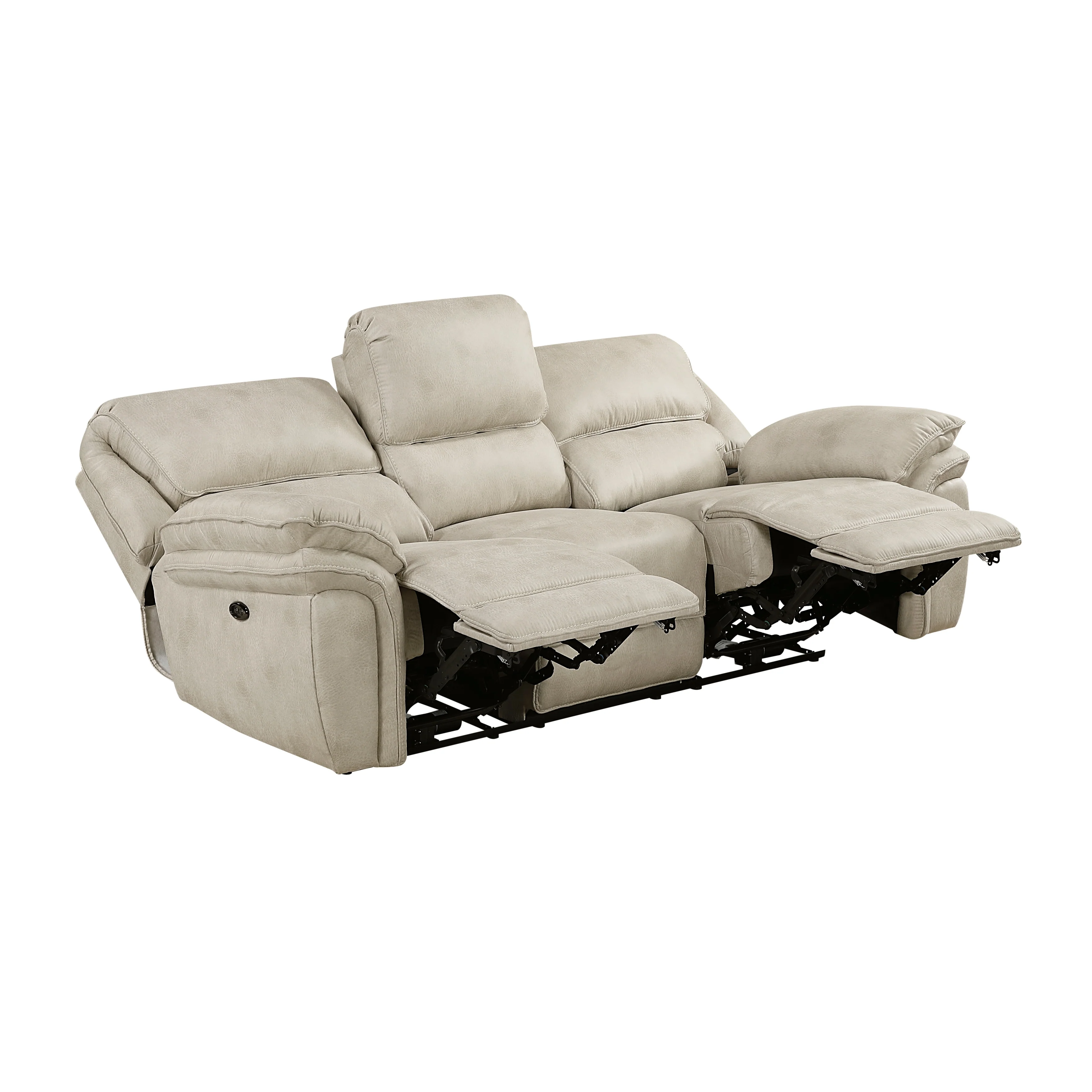 Proctor Sand Power Double Reclining Sofa - Image 4