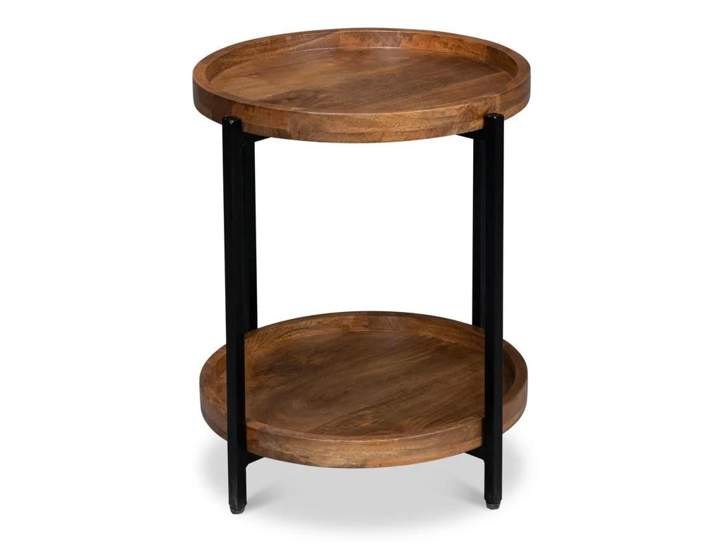 Profile Brown Round End Table