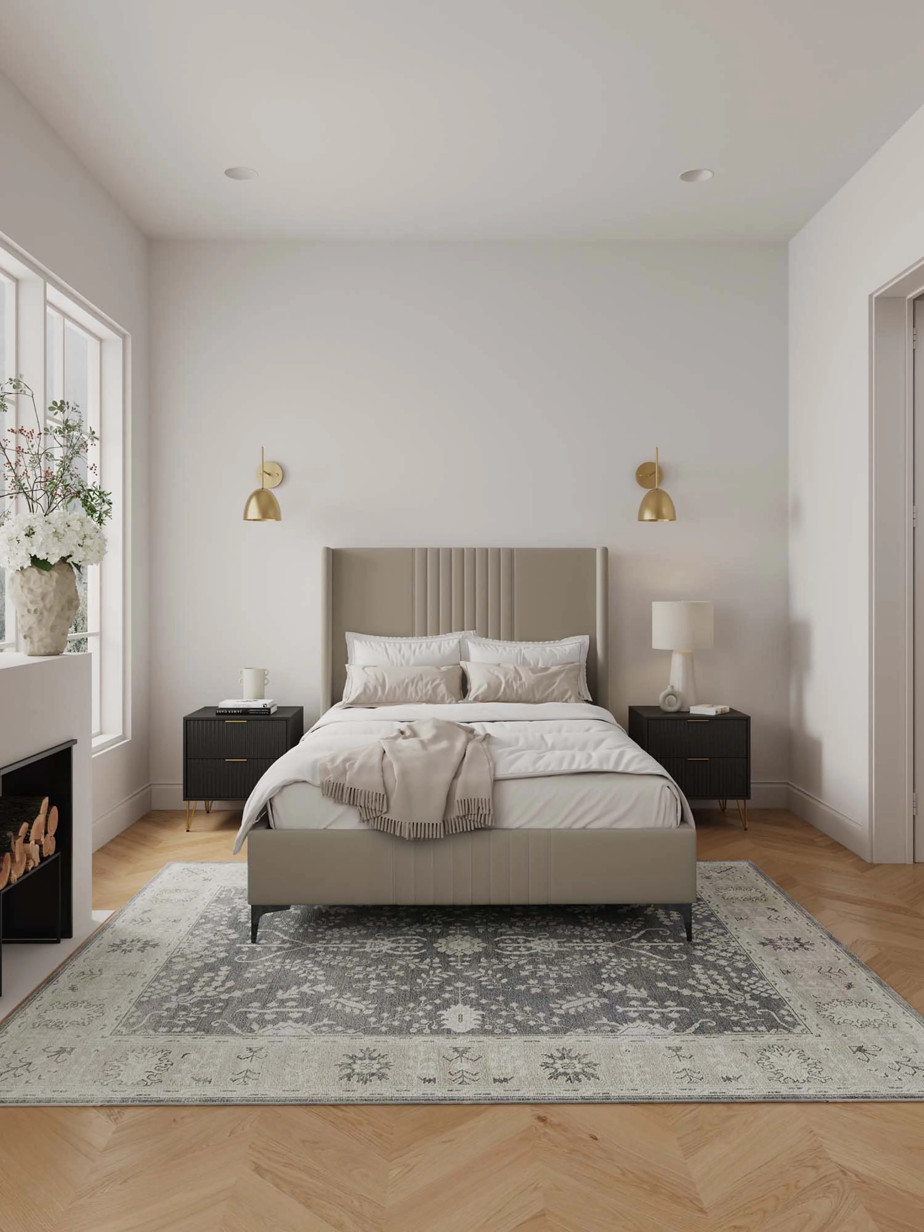 Promenade Full- Size Bed in Rustic Taupe - Image 2