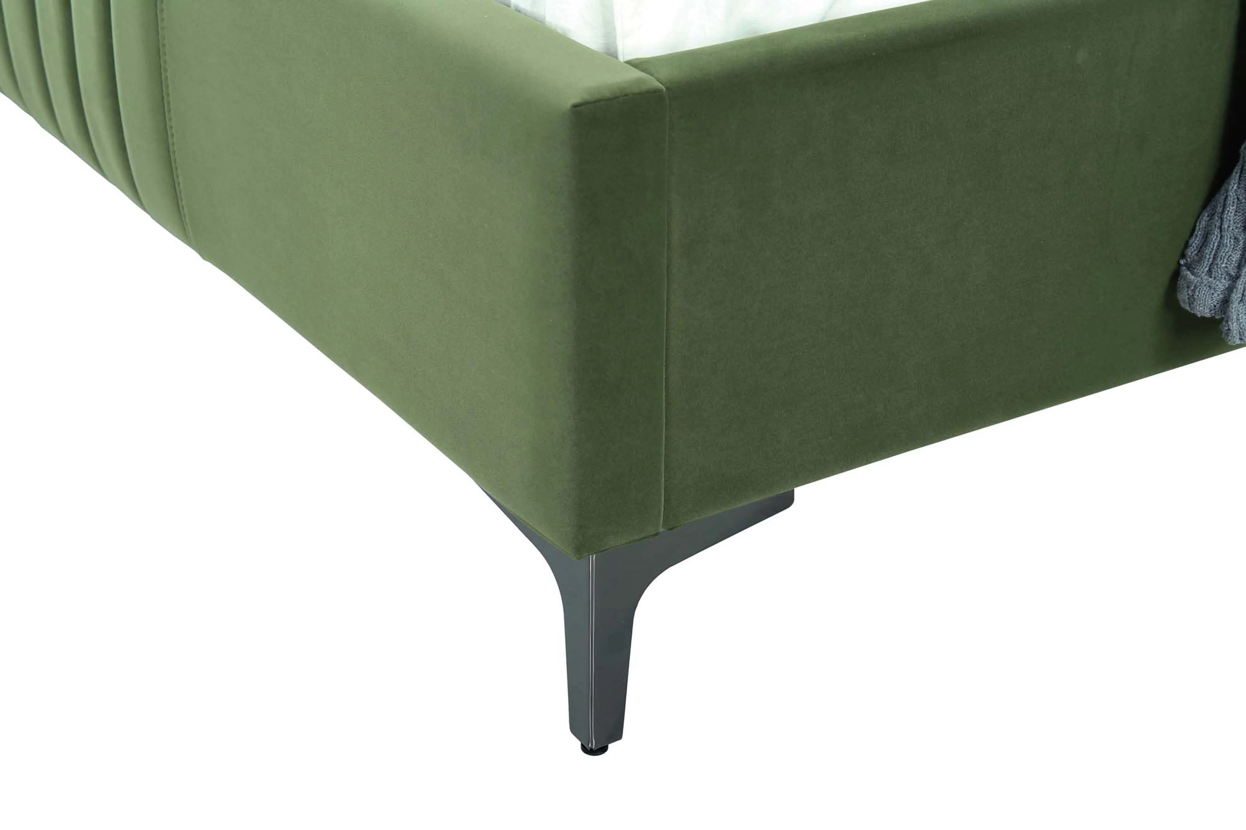 Promenade Queen-Size Bed in Moss Green - Image 6