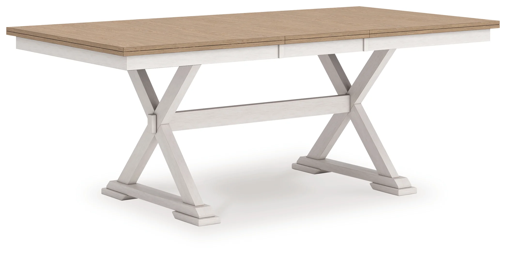Purlaney Antique White/Natural Extension Dining Table and 4 Chairs (Online Special Price) - Image 11