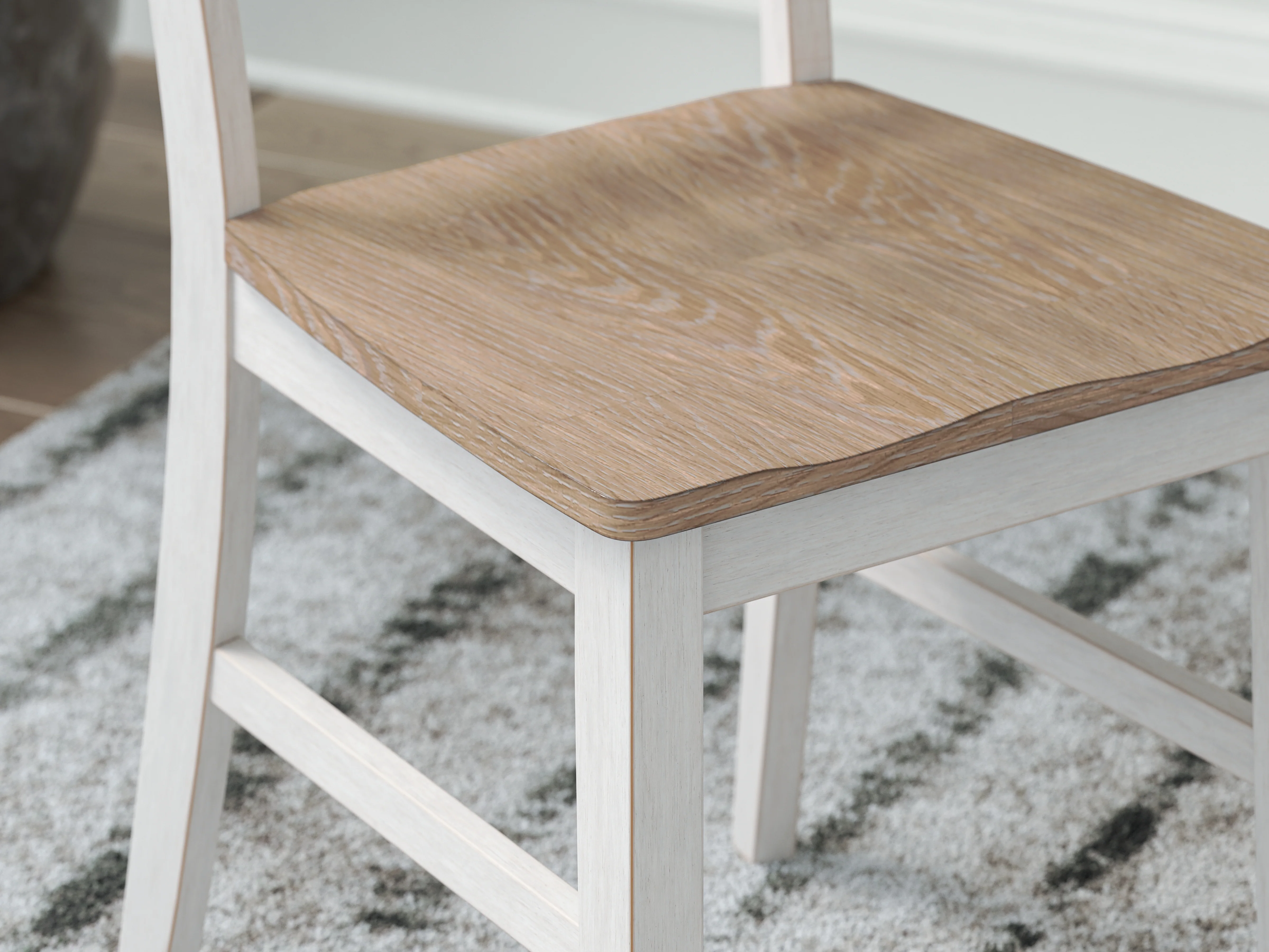 Purlaney Antique White/Natural Extension Dining Table and 4 Chairs (Online Special Price) - Image 19