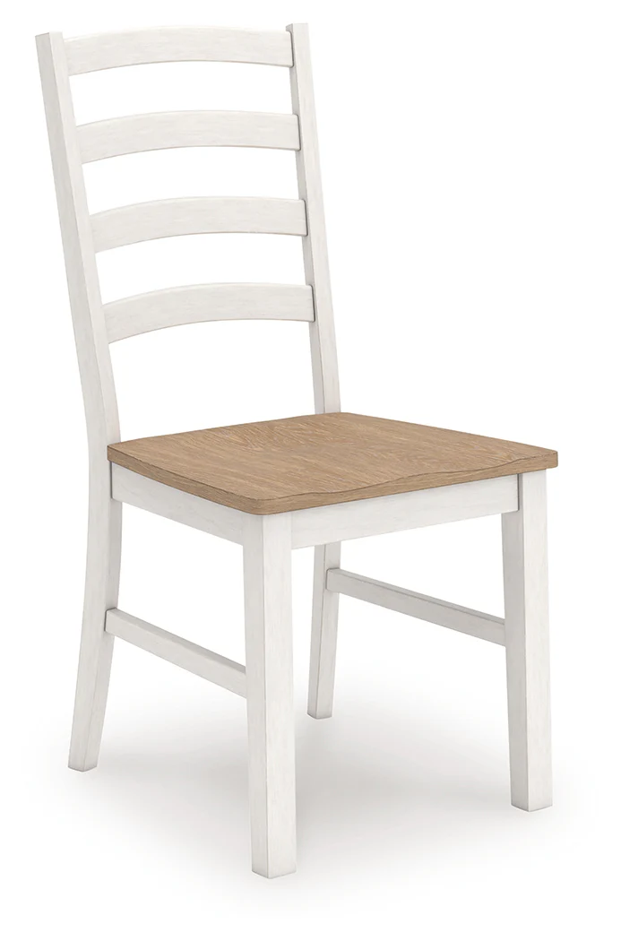 Purlaney Antique White/Natural Extension Dining Table and 4 Chairs - Image 5