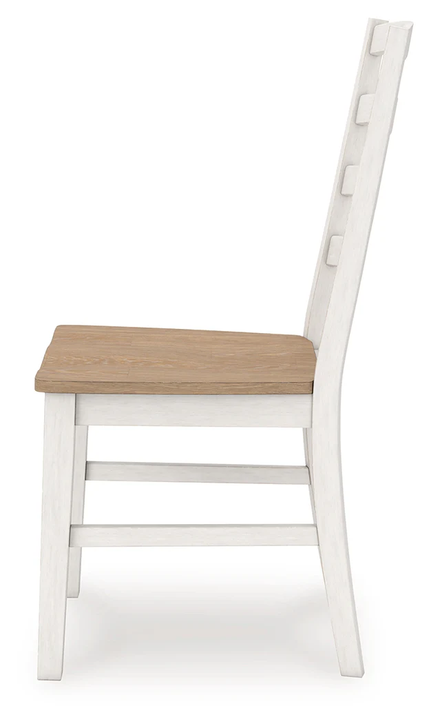 Purlaney Antique White/Natural Extension Dining Table and 4 Chairs - Image 8