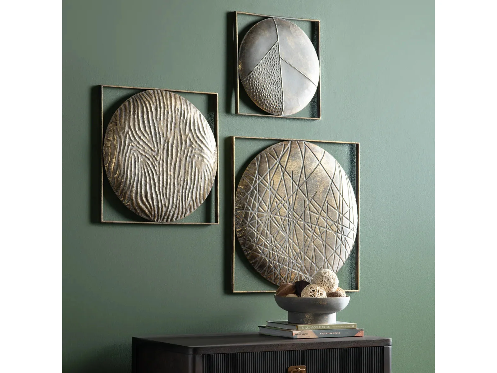 Quest Bronze/Gray Wall Decor (Set Of 3)