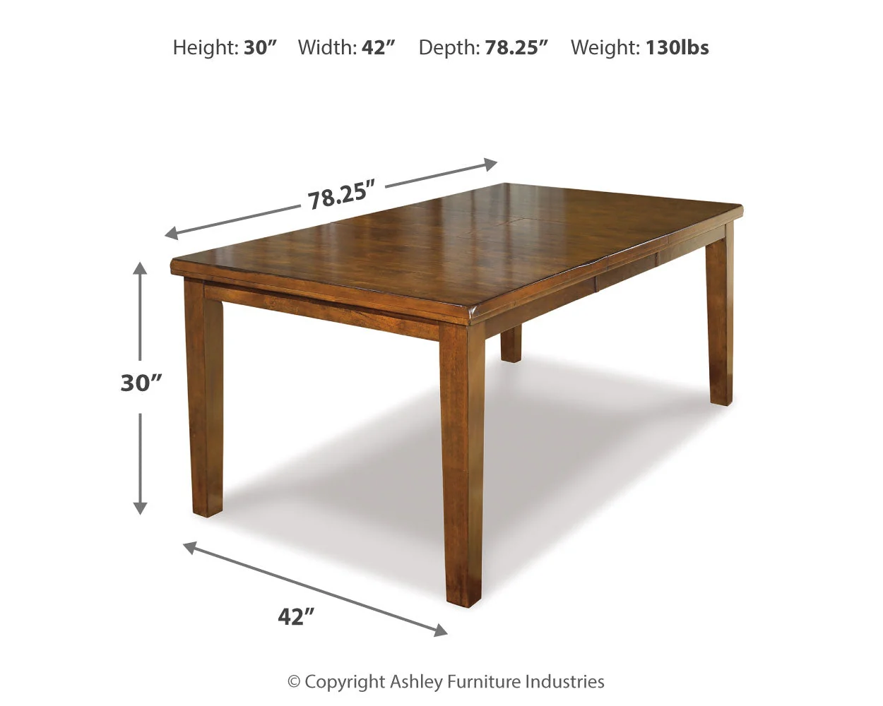 Ralene Medium Brown Dining Table and 8 Chairs (Online Special Price) - Image 5