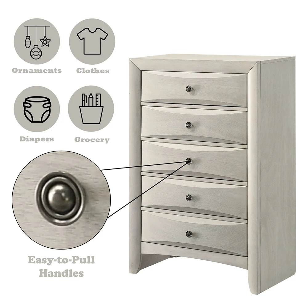 Ramondi Antique White Chest - Image 6