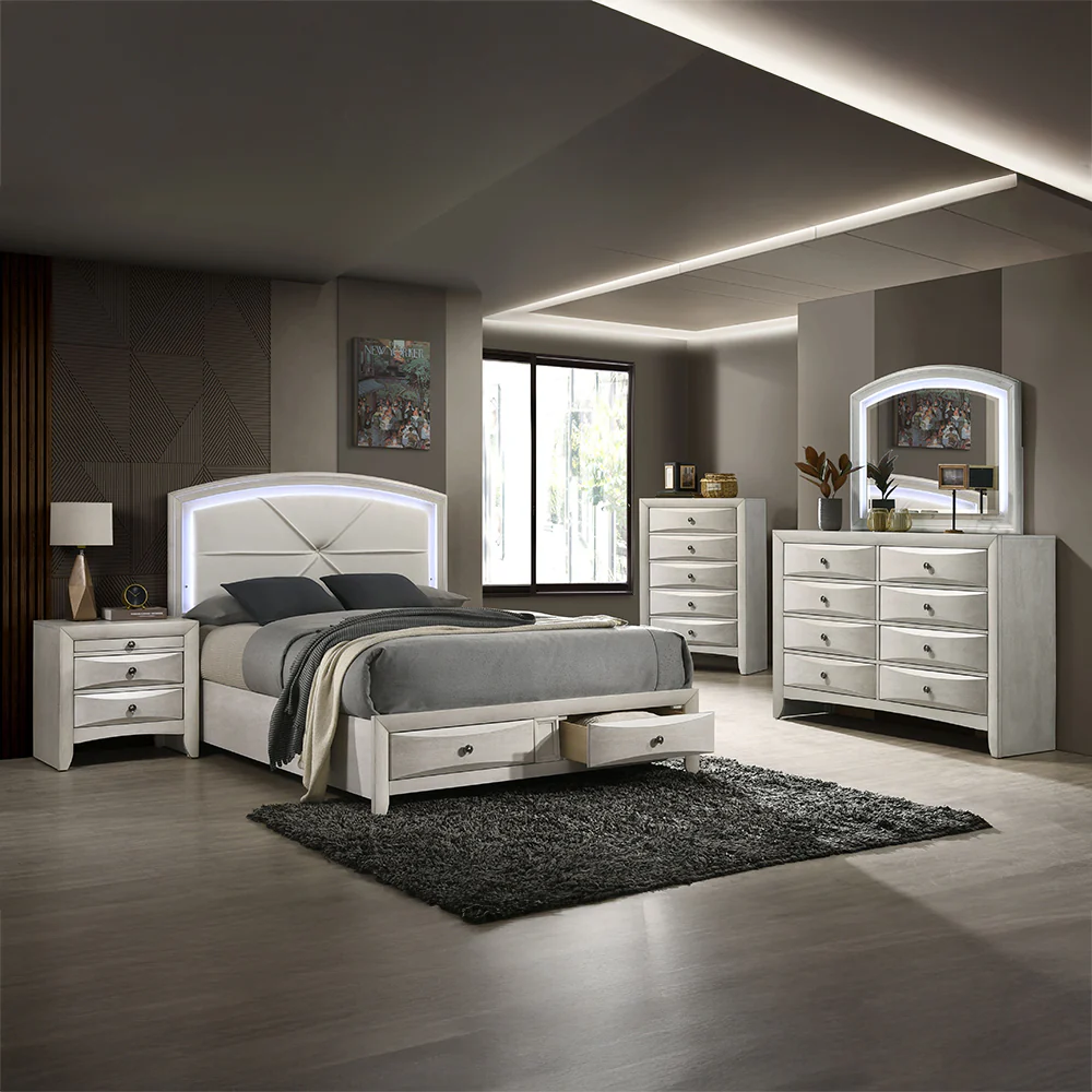 Ramondi Antique White Queen Bed - Image 8