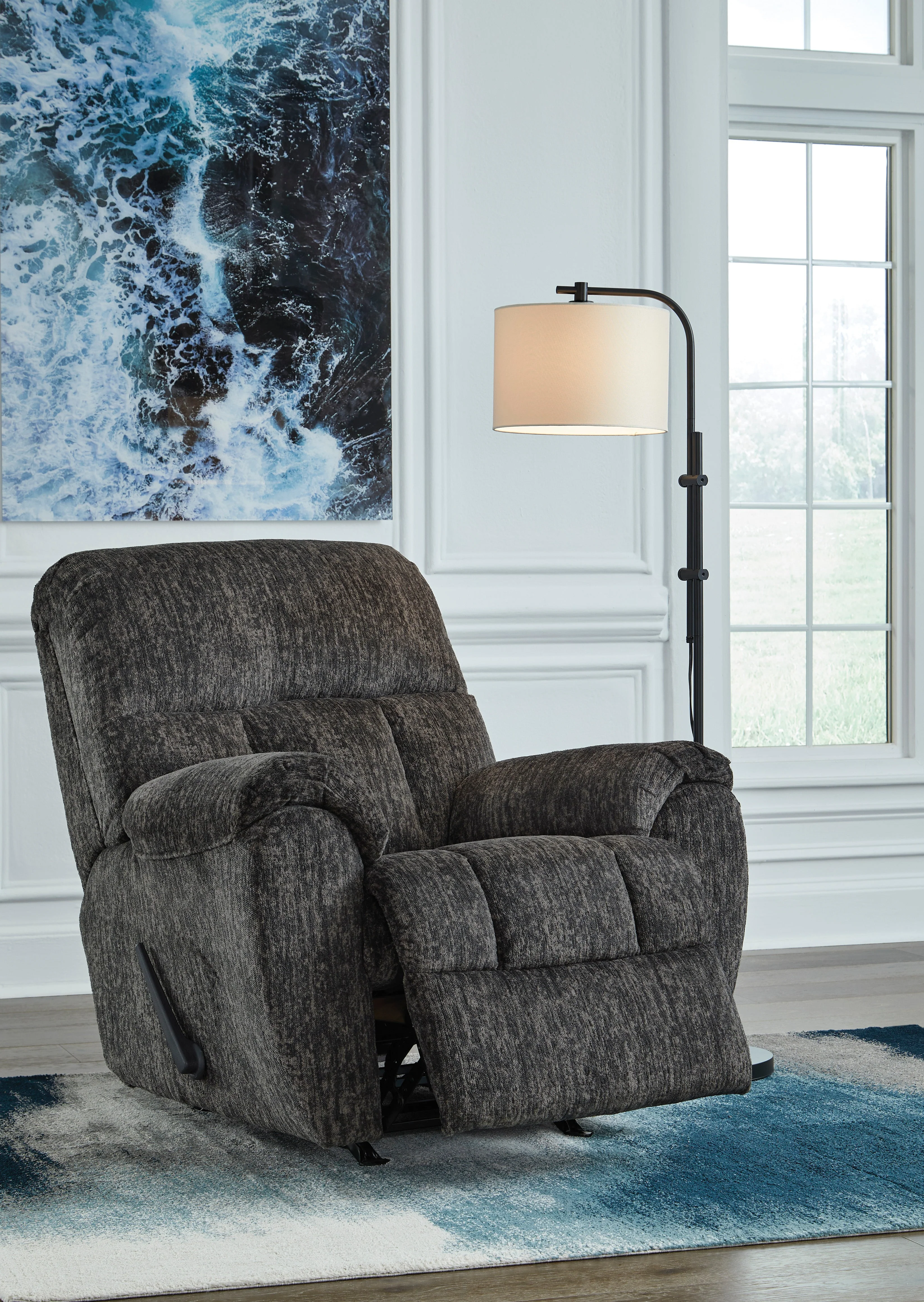 Rampant Gunmetal Manual Recliner - Image 2