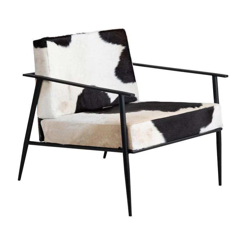 Ranchero White/Black Accent Chair - Image 3