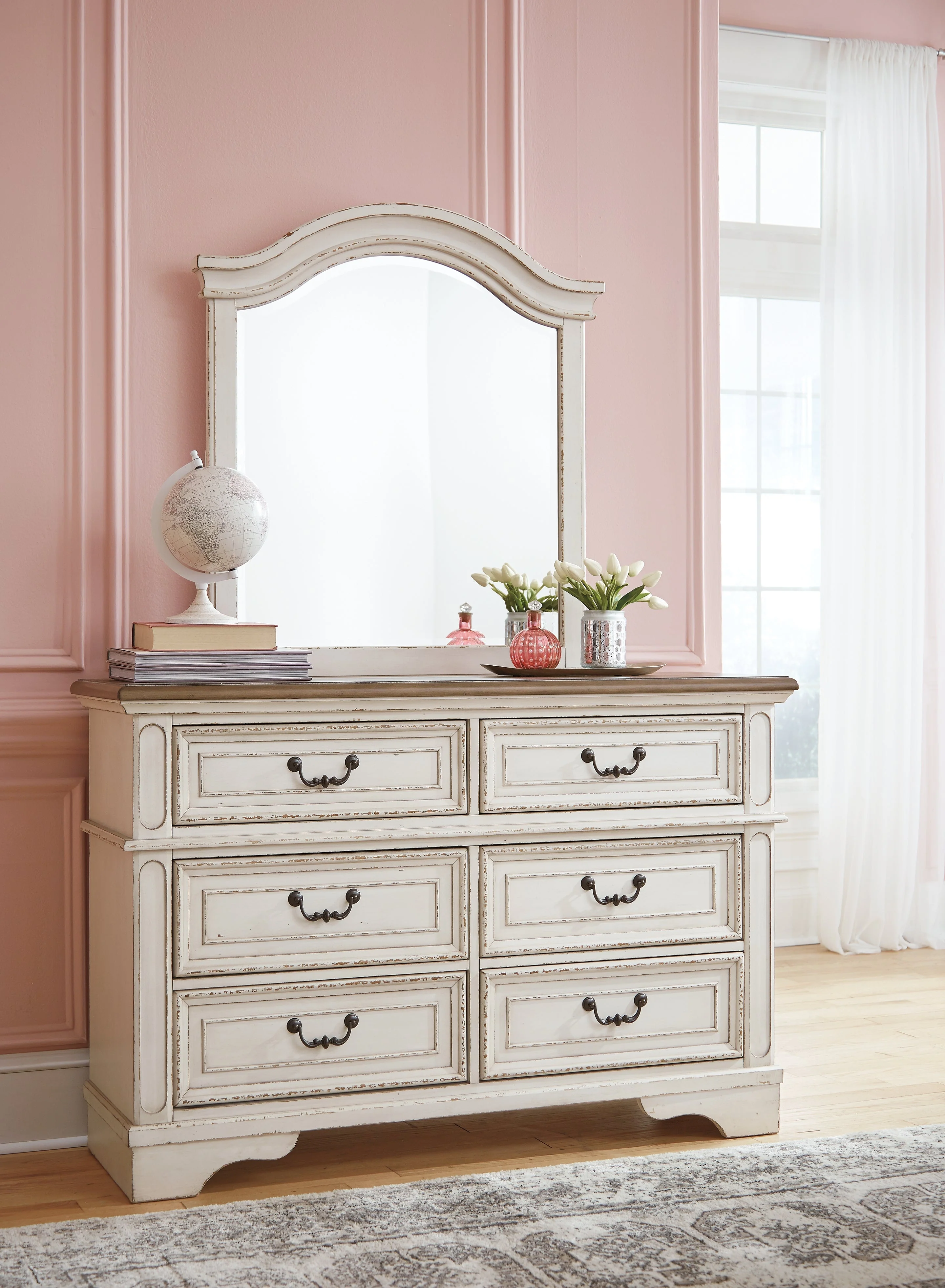 Realyn Two-tone Full Panel Bedroom Set with Dresser, Mirror and Chest (Online Special Price) - Image 11