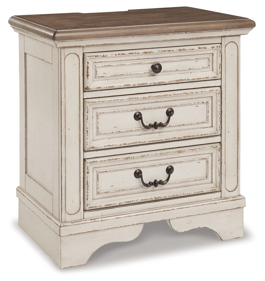 Realyn Two-tone Full Panel Bedroom Set with Dresser, Mirror and Nightstand - Image 8