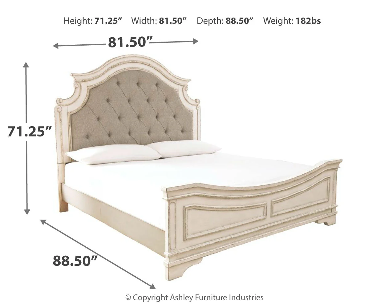 Realyn Two-tone King Bedroom Set with Dresser and 2 Nightstands (Online Special Price) - Image 10