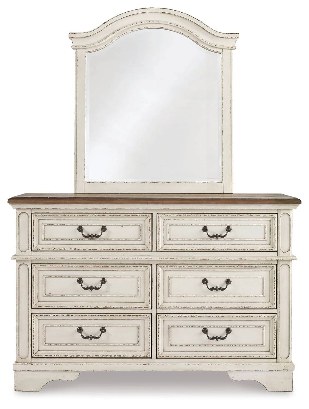 Realyn Two-tone King Panel Storage Bed & Dresser & Mirror & 2 Nightstands (Online Special Price) - Image 3