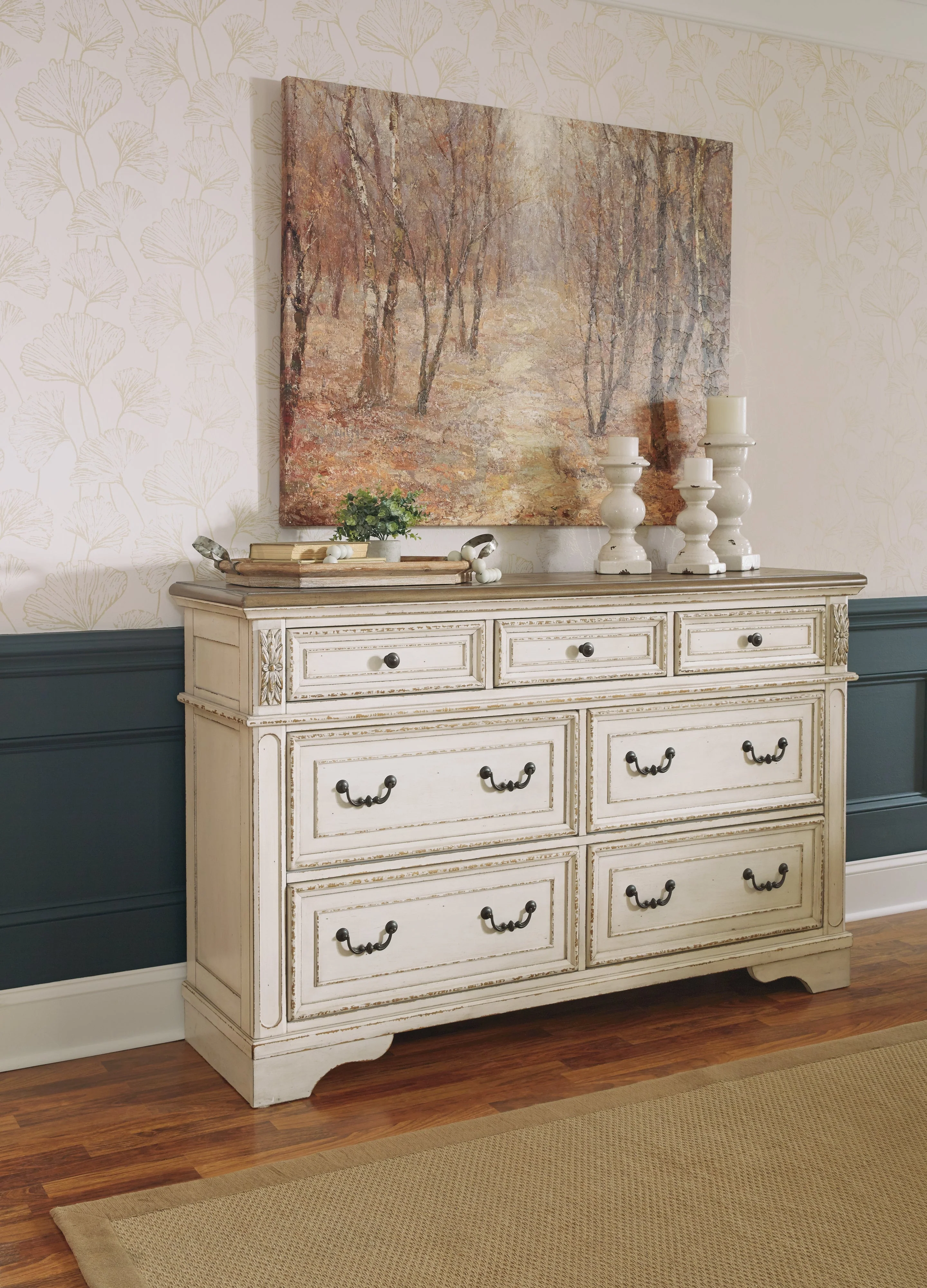 Realyn Two-tone King Storage Bedroom Set with Dresser and Nightstand (Online Special Price) - Image 13
