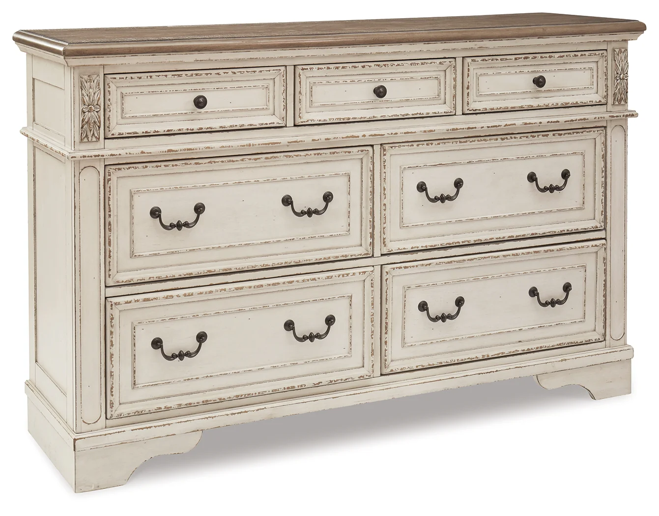 Realyn Two-tone King Storage Bedroom Set with Dresser and Nightstand - Image 9