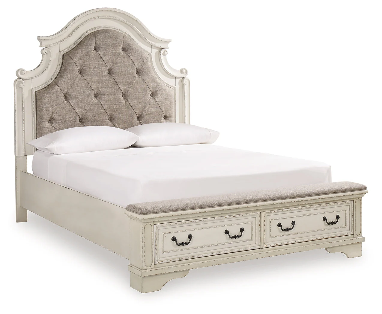 Realyn Two-tone Queen Panel Bedroom Set with Dresser, Mirror and 2 Nightstands (Online Special Price) - Image 5
