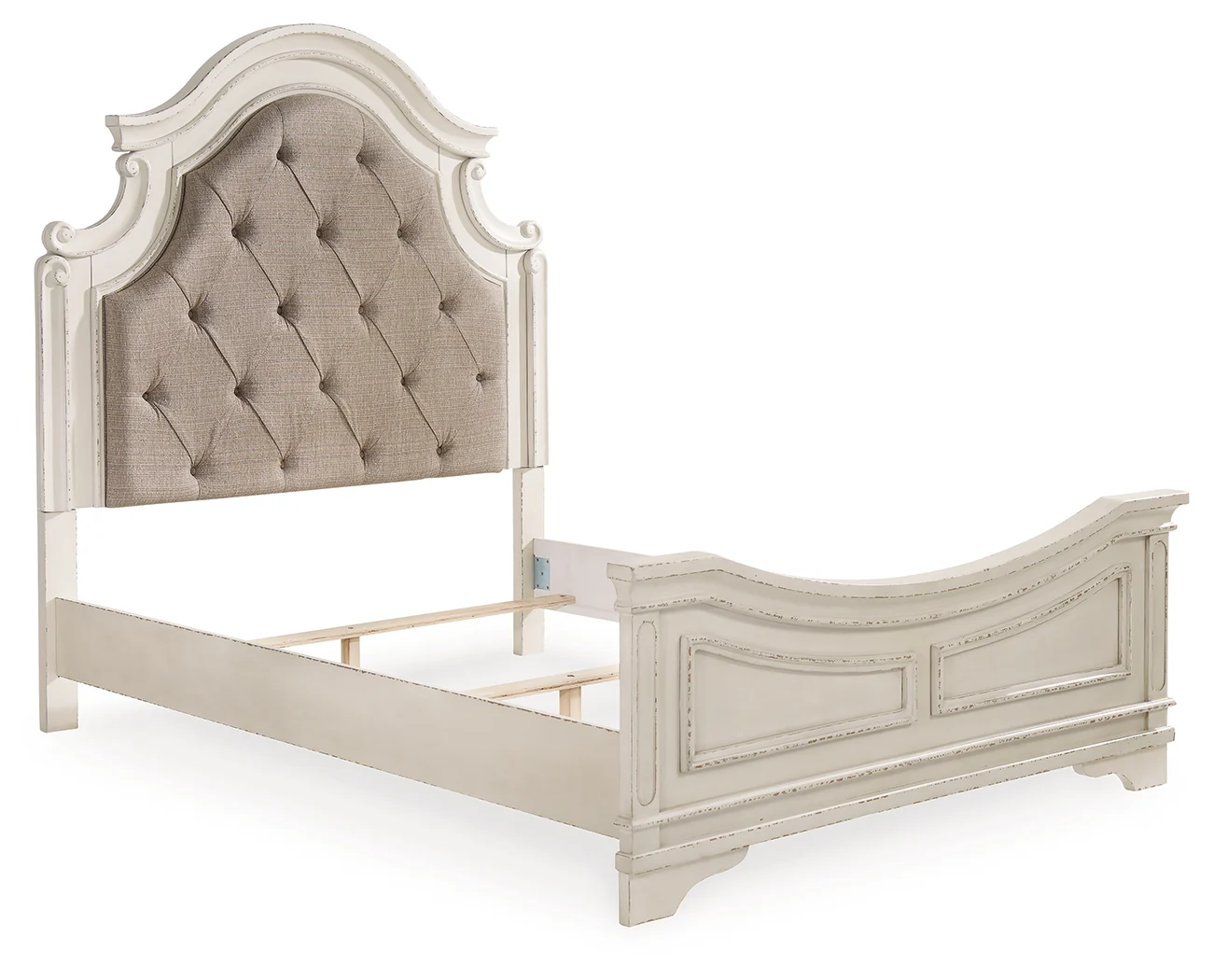Realyn Two-tone Queen Panel Bedroom Set with Dresser, Mirror and Vanity - Image 8