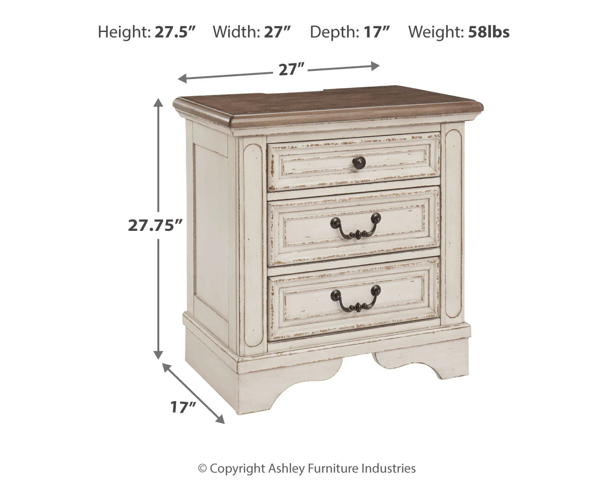 Realyn Two-tone Queen Upholstered Panel Bedroom Set with Dresser, Mirror and 2 Nightstands (Online Special Price) - Image 12