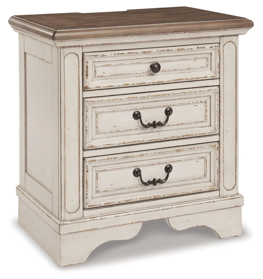 Realyn Two-tone Queen Upholstered Panel Bedroom Set with Dresser, Mirror and 2 Nightstands (Online Special Price) - Image 8