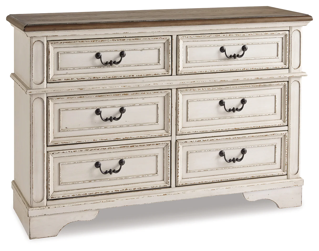 Realyn Two-tone Queen Upholstered Panel Bedroom Set with Storage, Dresser and Nightstand - Image 3