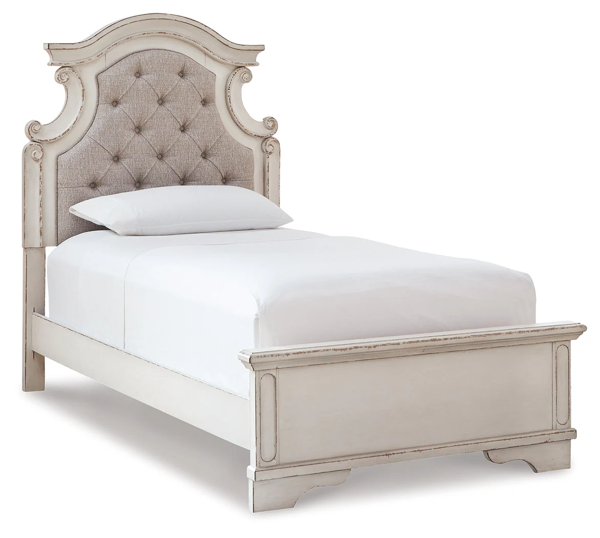Realyn Two-tone Twin Panel Bedroom Set with Dresser, Mirror and Nightstand (Online Special Price) - Image 3