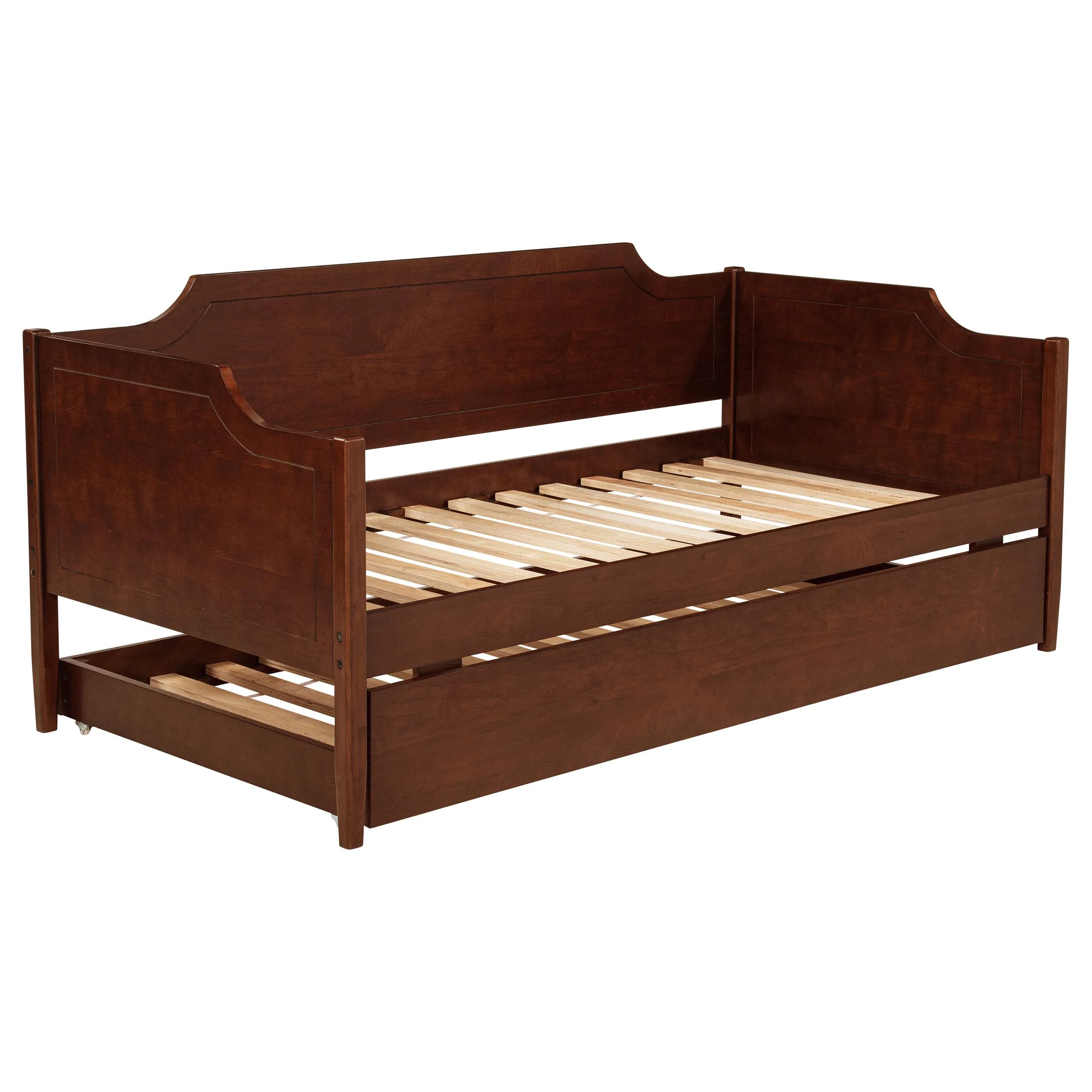 Redding Cherry Wood Twin Daybed With Trundle - Image 4