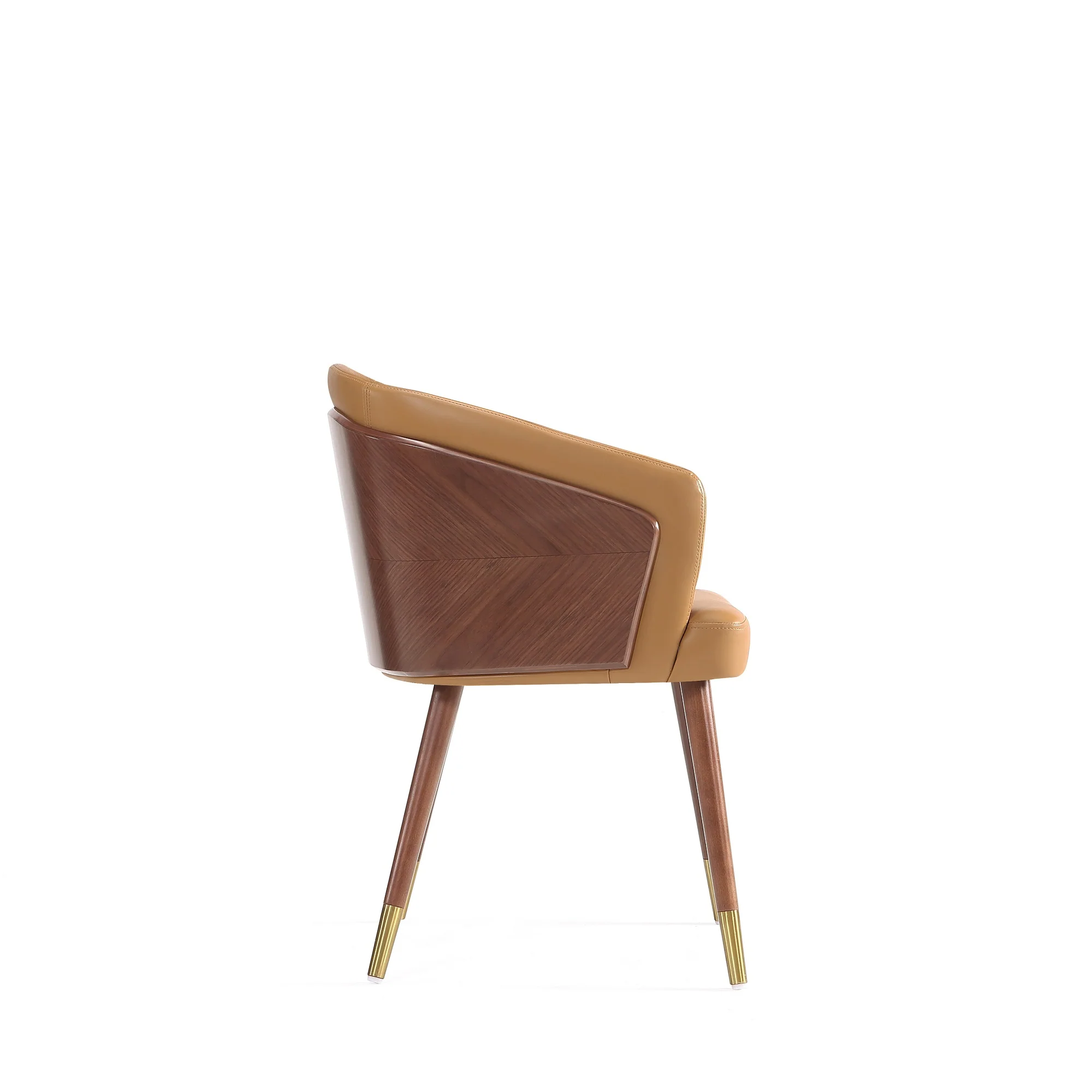 Reeva Dining Chair in Walnut and Camal - Image 6