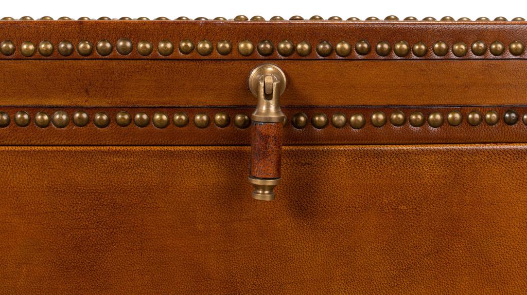 Remington Brown Leather Box On Stand - Image 6