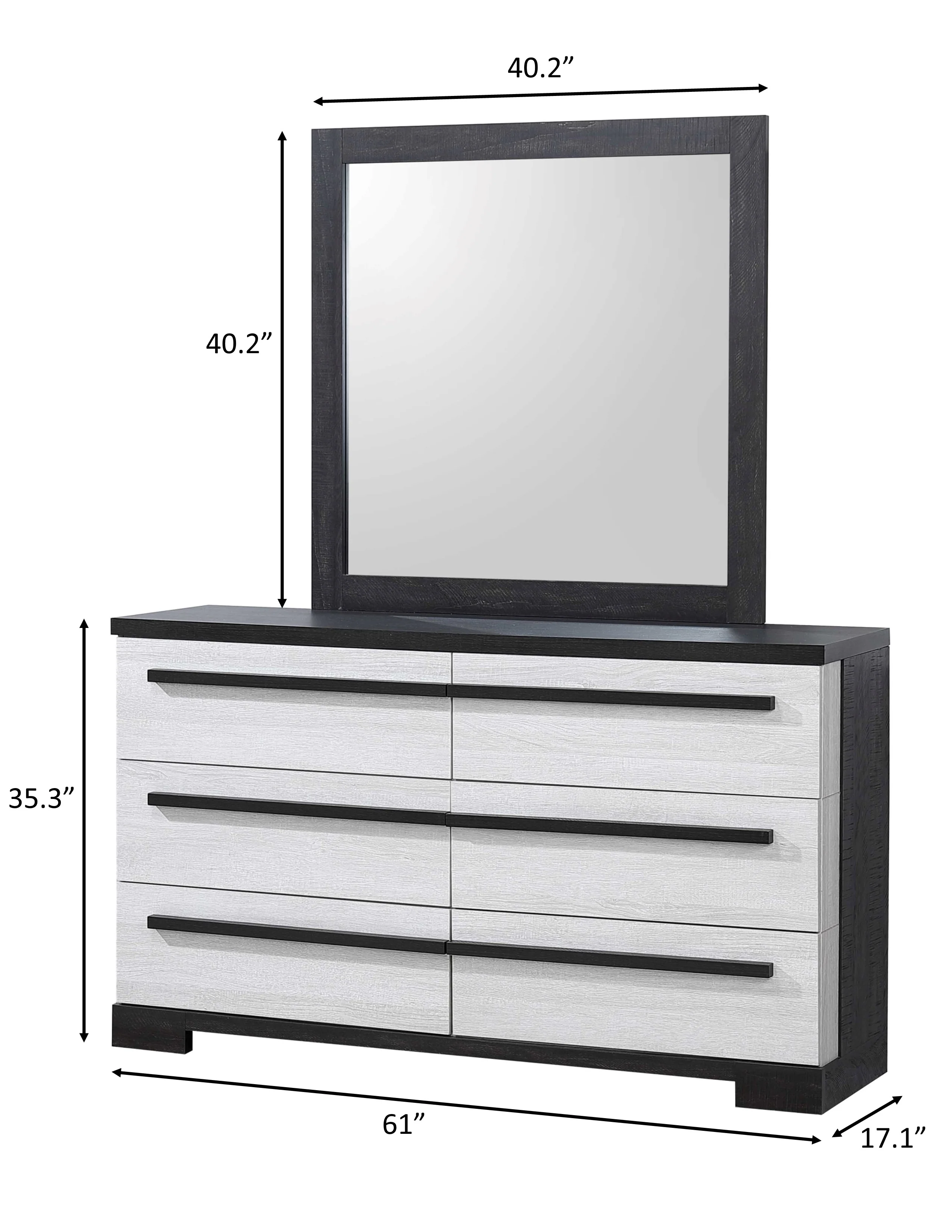 Remington Chalk/Ebony Panel Bedroom Set - Image 4