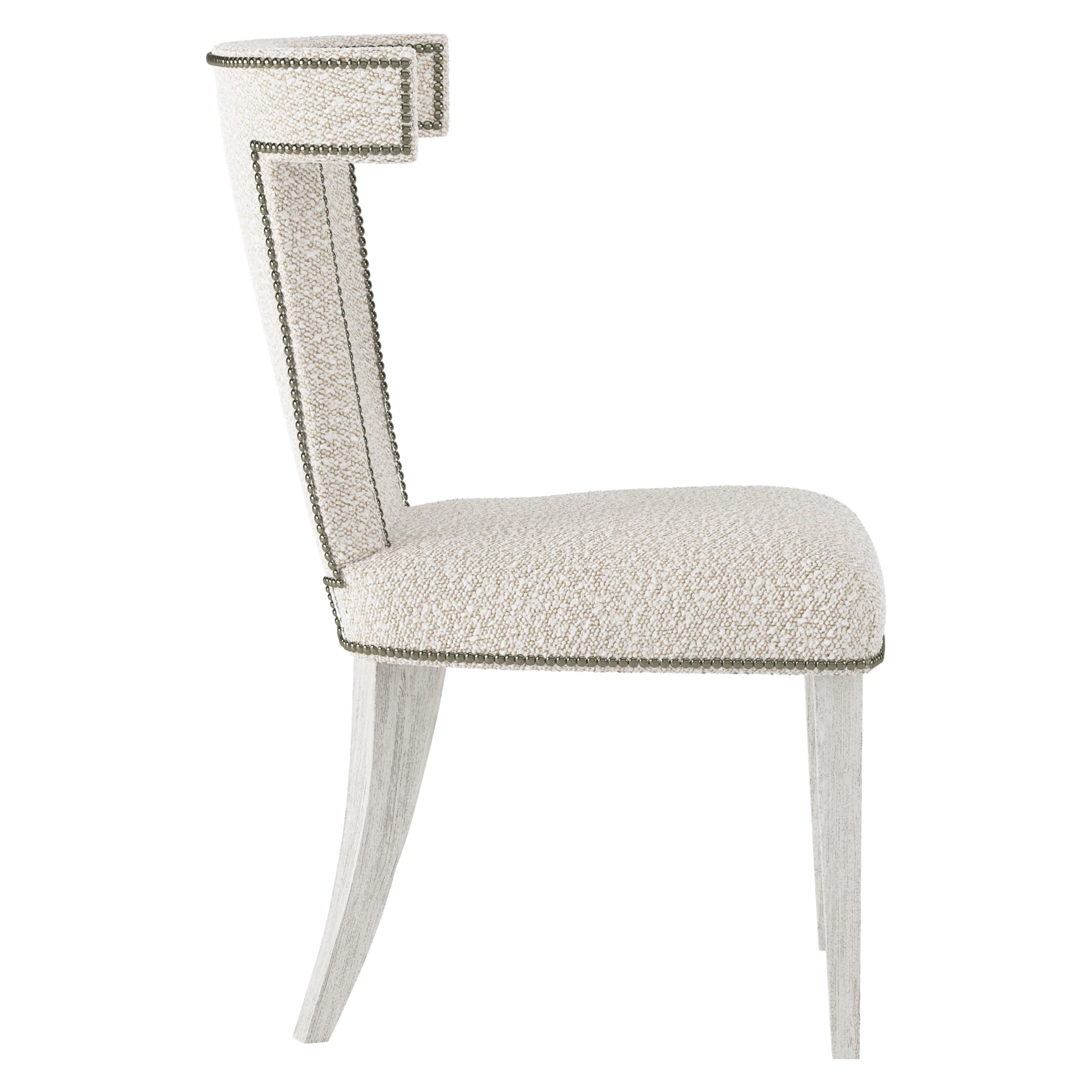 Remy Glacier White/Off-White Fabric Side Chair - Image 2